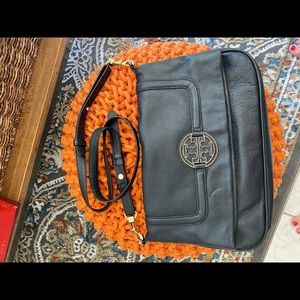 Tory Burch black leather Amanda Crossbody bag